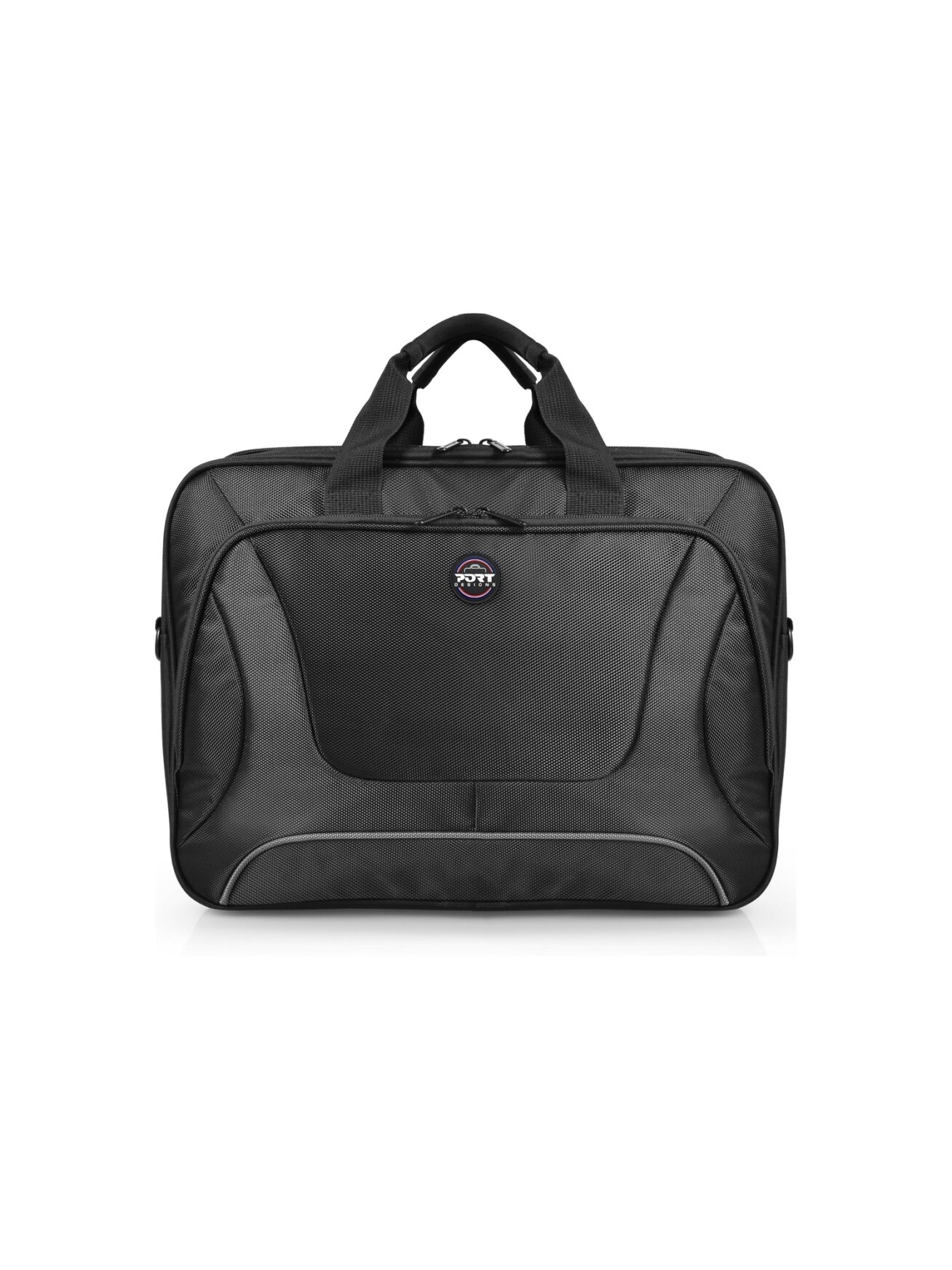 PORT DESIGNS | Courchevel | Fits up to size 15.6 " | Messenger - Briefcase | Black | Shoulder strap
