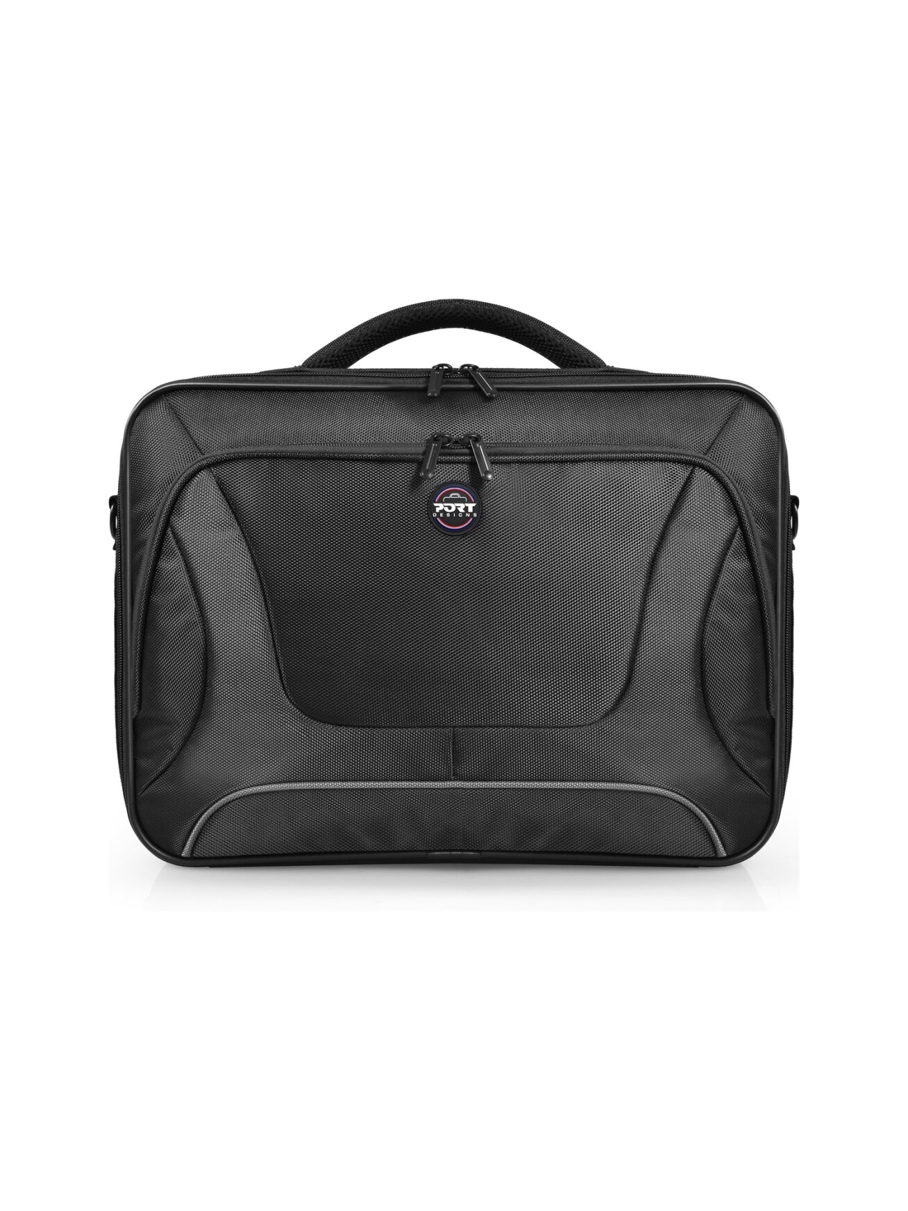 PORT DESIGNS | Courchevel | Fits up to size 17.3 " | Messenger - Briefcase | Black | Shoulder strap PORT DESIGNS | Courchevel | Fits up to size 17.3 " | Messenger - Briefcase | Black | Shoulder strap