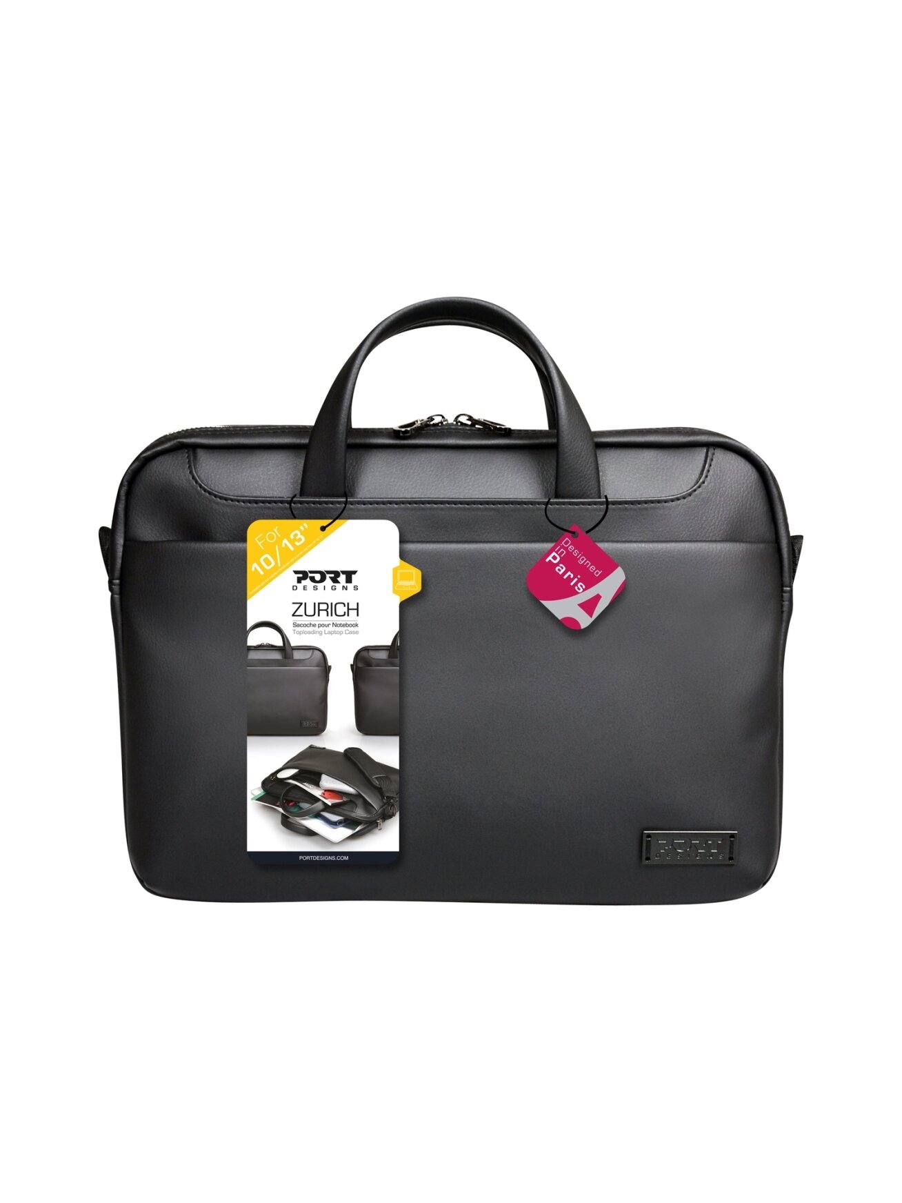 PORT DESIGNS | Zurich | Fits up to size 15.6 " | Messenger - Briefcase | Black | Shoulder strap 2 PORT DESIGNS | Zurich | Fits up to size 15.6 " | Messenger - Briefcase | Black | Shoulder strap 2