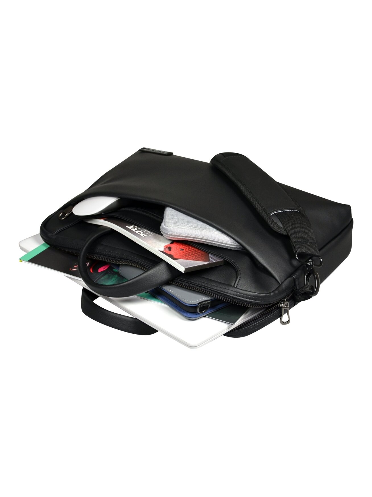 PORT DESIGNS | Zurich | Fits up to size 15.6 " | Messenger - Briefcase | Black | Shoulder strap 4 PORT DESIGNS | Zurich | Fits up to size 15.6 " | Messenger - Briefcase | Black | Shoulder strap 4