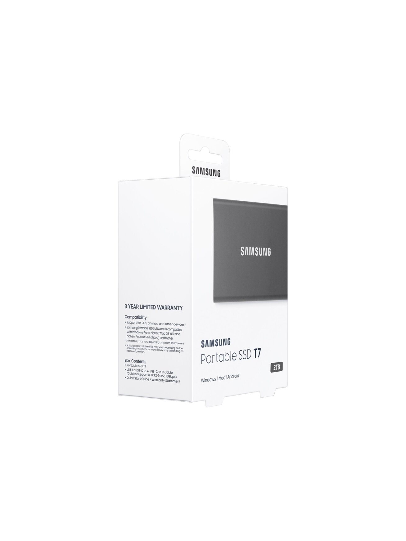 Portable SSD | T7 | 2000 GB | USB 3.2 | Gray 9 Portable SSD | T7 | 2000 GB | USB 3.2 | Gray 9