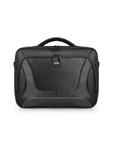 PORT DESIGNS | Courchevel | Fits up to size 17.3 " | Messenger - Briefcase | Black | Shoulder strap PORT DESIGNS | Courchevel | Fits up to size 17.3 " | Messenger - Briefcase | Black | Shoulder strap