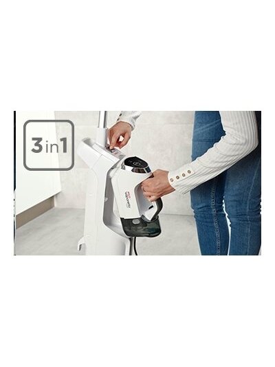 Polti | Steam cleaner | PTEU0295 Vaporetto 3 Clean 3-in-1 | Power 1800 W | Steam pressure Not Applicable bar | Water tank capacity 0.5 L | White 9 Polti | Steam cleaner | PTEU0295 Vaporetto 3 Clean 3-in-1 | Power 1800 W | Steam pressure Not Applicable bar | Water tank capacity 0.5 L | White 9