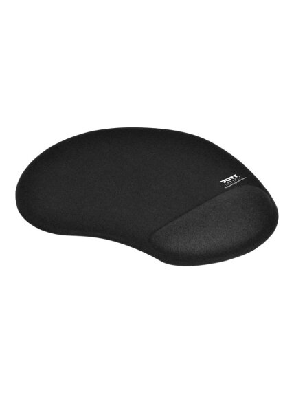 PORT CONNECT | Ergonomic Mouse Pad | 200 x 230 x 20 mm | Black PORT CONNECT | Ergonomic Mouse Pad | 200 x 230 x 20 mm | Black