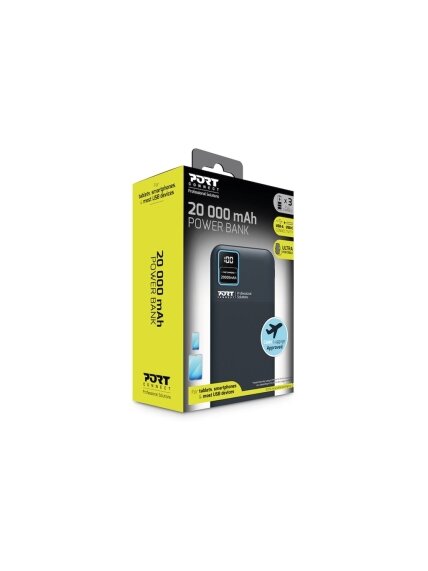 PORT CONNECT External USB-C battery | 20000 mAh | Blue 7 PORT CONNECT External USB-C battery | 20000 mAh | Blue 7
