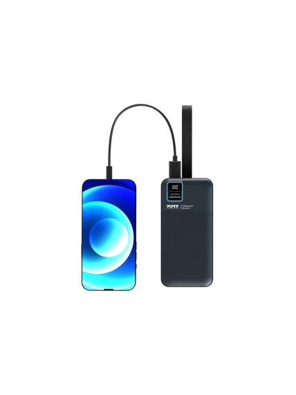 PORT CONNECT External USB-C battery integrated lamp | 30000 mAh | Blue 1 PORT CONNECT External USB-C battery integrated lamp | 30000 mAh | Blue 1