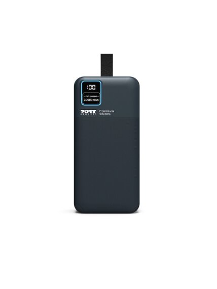 PORT CONNECT External USB-C battery integrated lamp | 30000 mAh | Blue