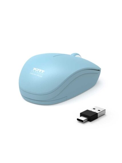 PORT CONNECT Mouse | Collection II | Wireless | 2.4 GHz | Pastel Blue 3 PORT CONNECT Mouse | Collection II | Wireless | 2.4 GHz | Pastel Blue 3