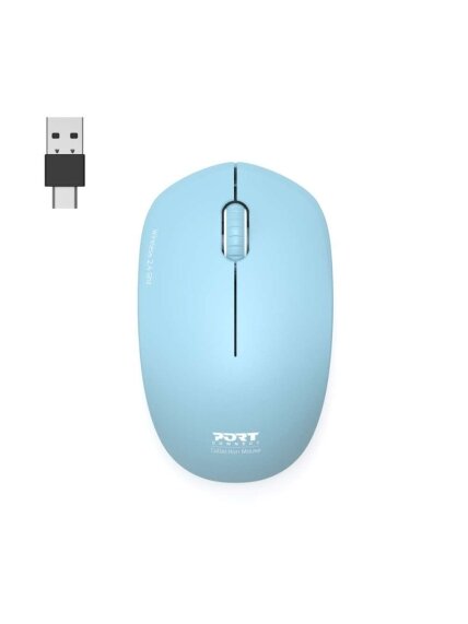 PORT CONNECT Mouse | Collection II | Wireless | 2.4 GHz | Pastel Blue 4 PORT CONNECT Mouse | Collection II | Wireless | 2.4 GHz | Pastel Blue 4