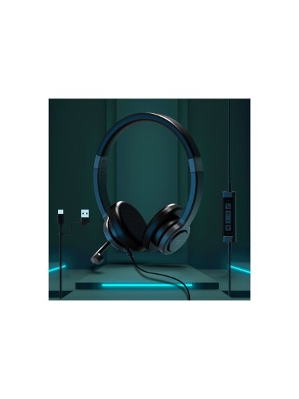 PORT CONNECT | Stereo USB Headphone PRO ON'R 300 | Wired | On-ear | Black | Noise canceling 10 PORT CONNECT | Stereo USB Headphone PRO ON'R 300 | Wired | On-ear | Black | Noise canceling 10