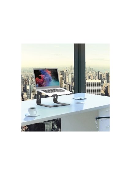 PORT DESIGNS | 901103 | Ergonomic Notebook stand | Notebook Stand | Black | 10-15.6 " 8