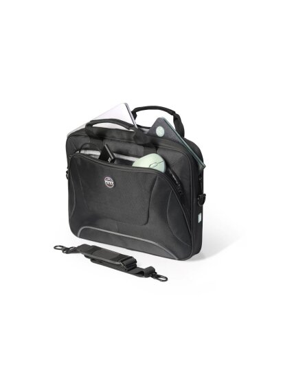 PORT DESIGNS | Courchevel | Fits up to size 15.6 " | Messenger - Briefcase | Black | Shoulder strap 2