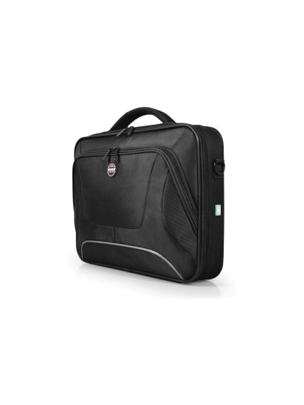 PORT DESIGNS | Courchevel | Fits up to size 17.3 " | Messenger - Briefcase | Black | Shoulder strap 1