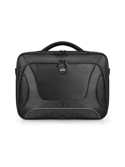 PORT DESIGNS | Courchevel | Fits up to size 17.3 " | Messenger - Briefcase | Black | Shoulder strap PORT DESIGNS | Courchevel | Fits up to size 17.3 " | Messenger - Briefcase | Black | Shoulder strap