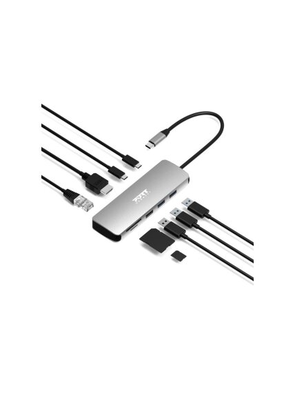PORT DESIGNS Docking Type C 9 In 1 - 1 X 4K HDMI - Pd 85W - Retail Btoc Only | PORT CONNECT 6 PORT DESIGNS Docking Type C 9 In 1 - 1 X 4K HDMI - Pd 85W - Retail Btoc Only | PORT CONNECT 6