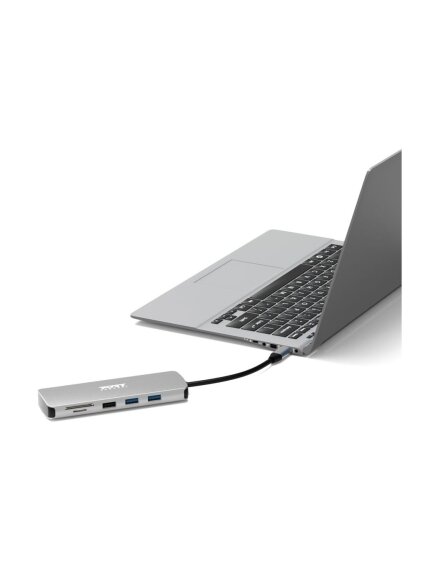 PORT DESIGNS Docking Type C 9 In 1 - 1 X 4K HDMI - Pd 85W - Retail Btoc Only | PORT CONNECT 7 PORT DESIGNS Docking Type C 9 In 1 - 1 X 4K HDMI - Pd 85W - Retail Btoc Only | PORT CONNECT 7