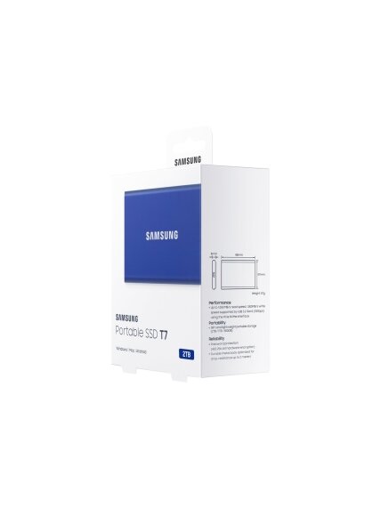 Portable SSD | T7 | 2000 GB | N/A " | USB 3.2 | Blue 7 Portable SSD | T7 | 2000 GB | N/A " | USB 3.2 | Blue 7