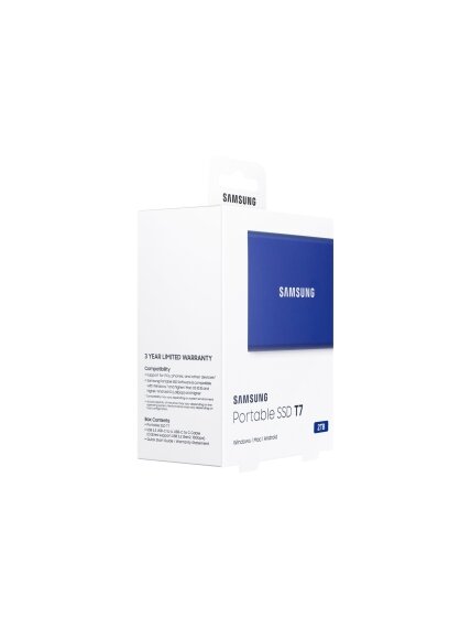 Portable SSD | T7 | 2000 GB | N/A " | USB 3.2 | Blue 9 Portable SSD | T7 | 2000 GB | N/A " | USB 3.2 | Blue 9
