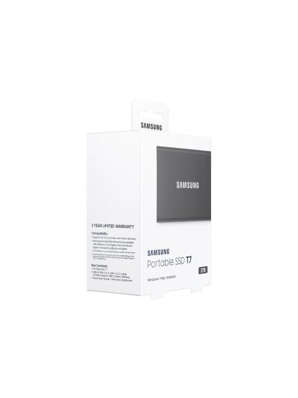 Portable SSD | T7 | 2000 GB | USB 3.2 | Gray 9 Portable SSD | T7 | 2000 GB | USB 3.2 | Gray 9