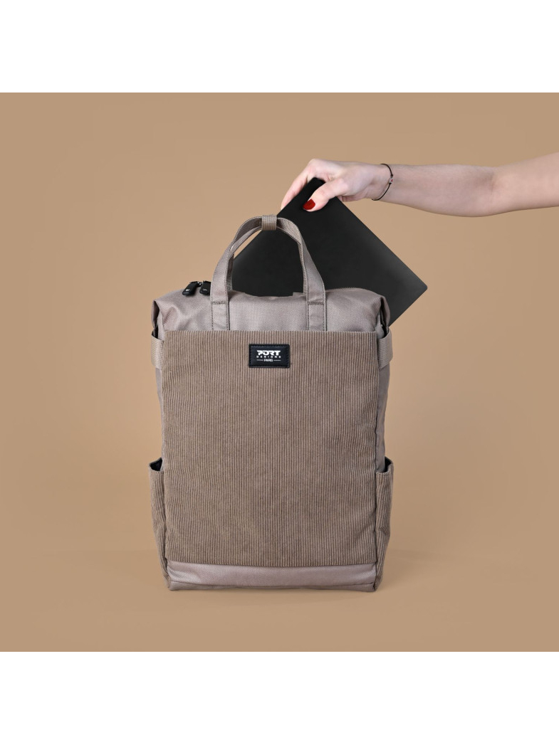 PORT DESIGNS MILANO II ECO TOTEPACK 14/16'' DESERT BROWN 2