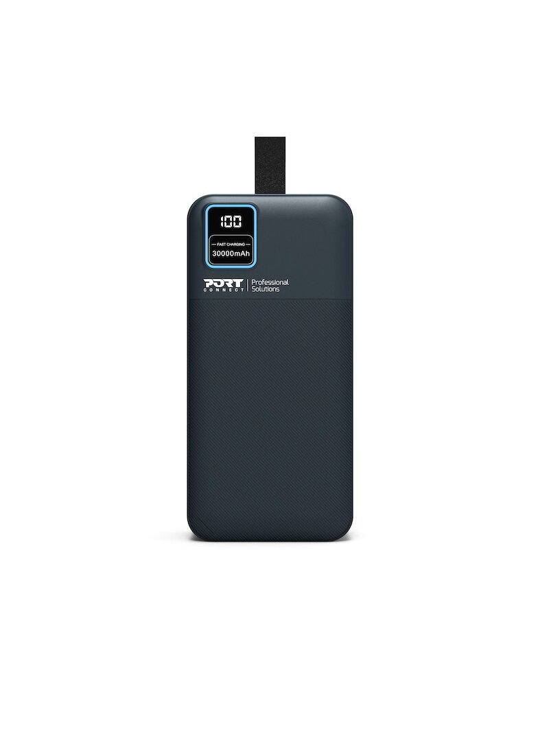 PORT CONNECT External USB-C battery integrated lamp | 30000 mAh | Blue