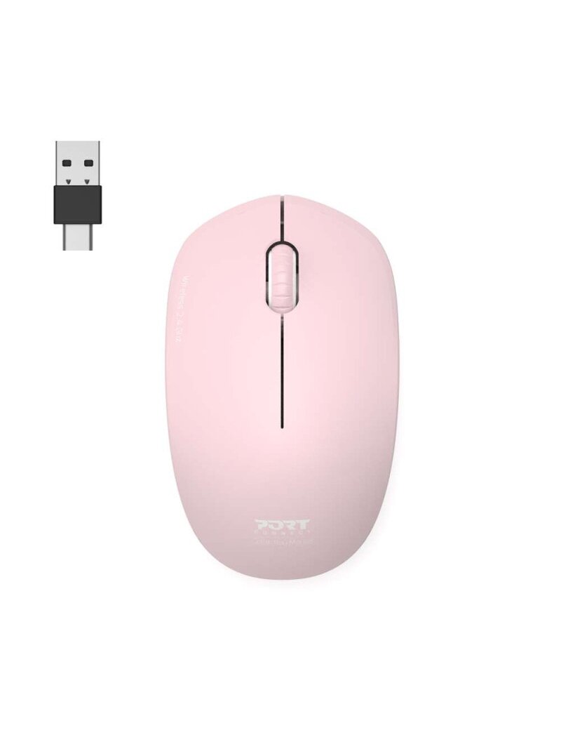 PORT CONNECT Mouse | Collection II | Wireless | 2.4 GHz | Pink 4 PORT CONNECT Mouse | Collection II | Wireless | 2.4 GHz | Pink 4