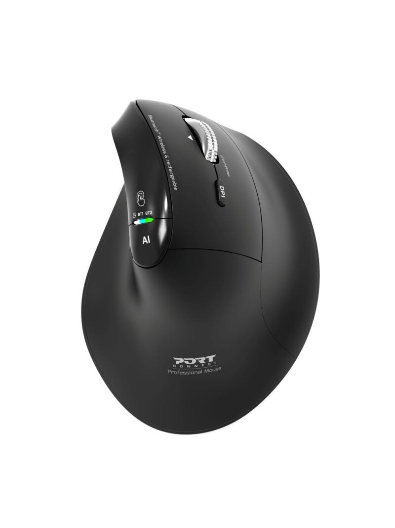 PORT CONNECT Mouse | ERGO AUDITOR | Wireless | Bluetooth, 2.4 GHz | Black 4