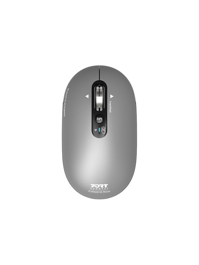 PORT CONNECT Mouse | PURE MAC | Wireless | Bluetooth | Gris clair