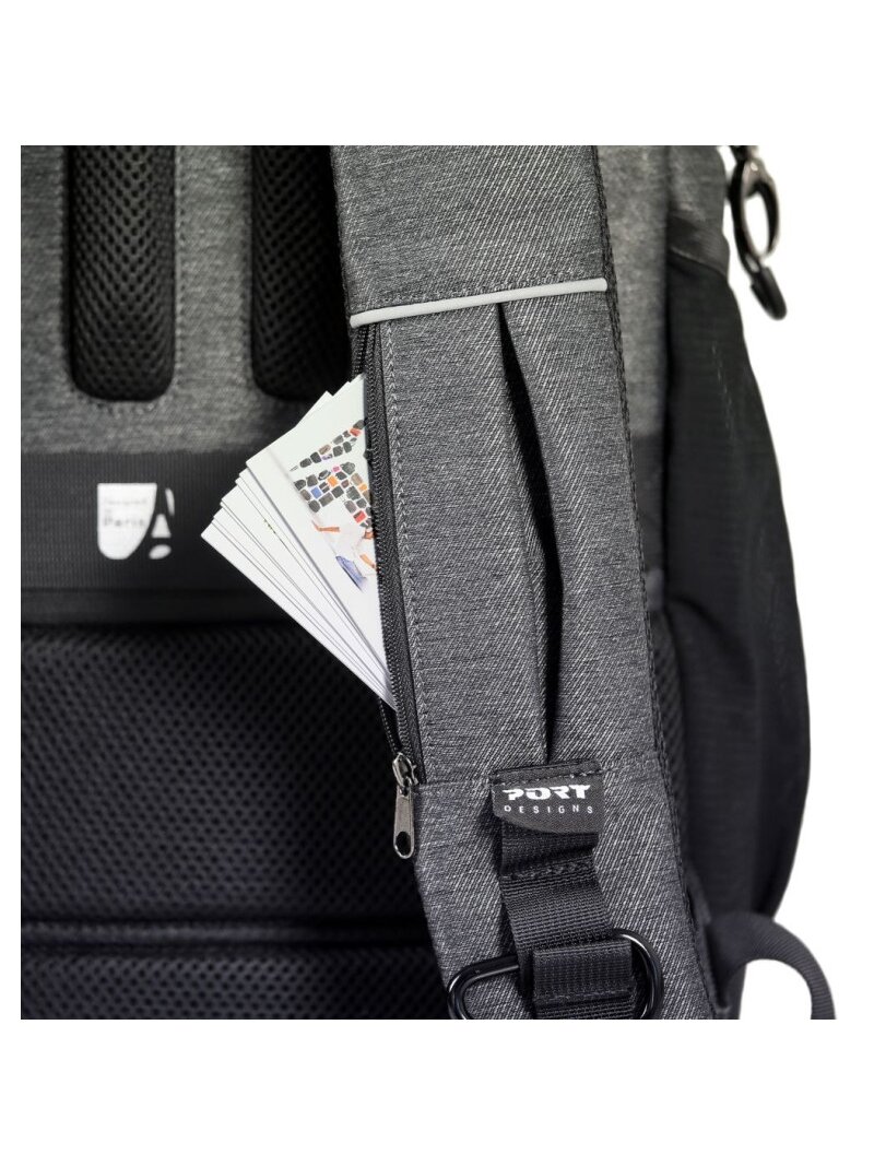 PORT DESIGNS Pro Montreal | Fits up to size 15.6/16 " | Backpack | Shoulder strap | Grey 10