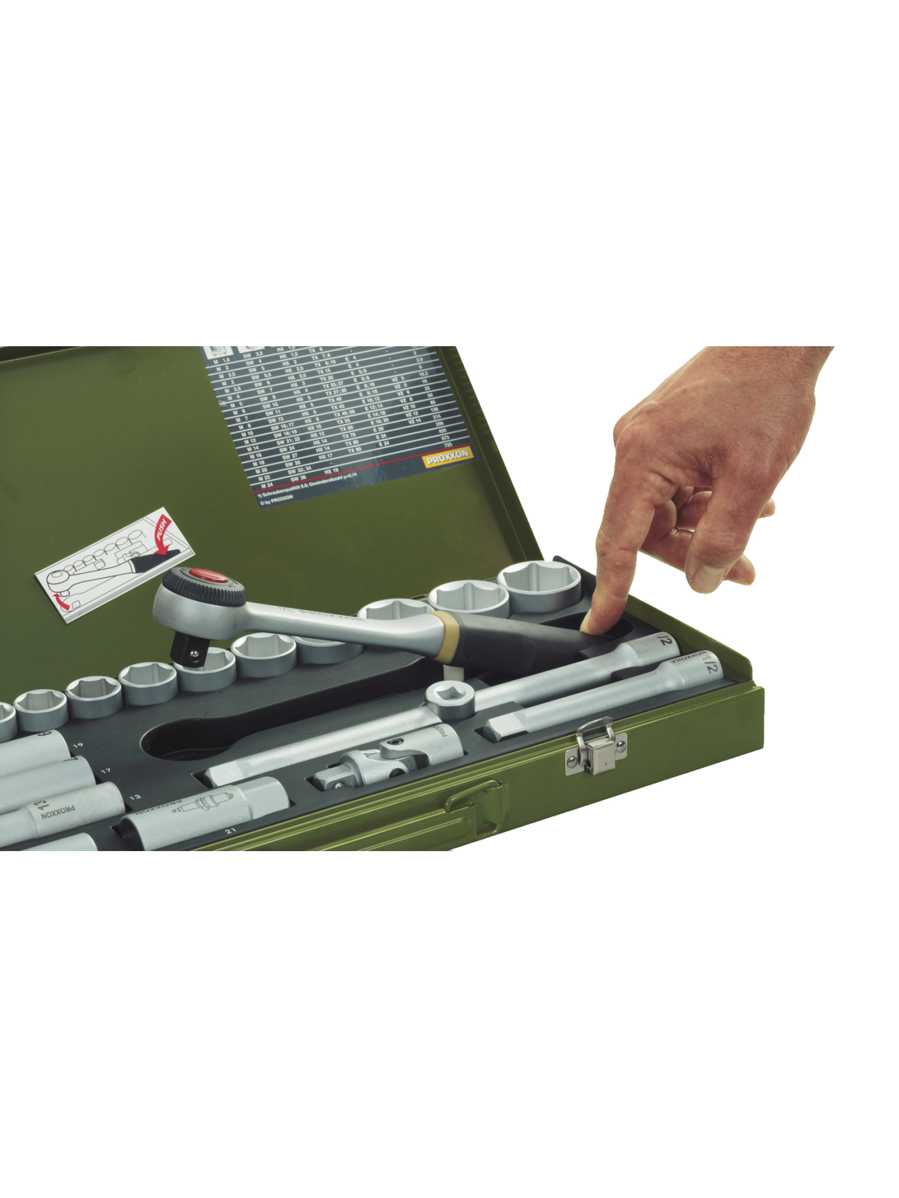 Proxxon | Socket and Ratchet Set, 3/8" | 65 pc(s) 2 Proxxon | Socket and Ratchet Set, 3/8" | 65 pc(s) 2