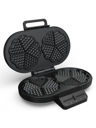 Princess Waffle Maker | 132384 | 1200 W | Number of pastry 10 | Heart shaped | Black Princess Waffle Maker | 132384 | 1200 W | Number of pastry 10 | Heart shaped | Black