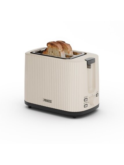 Princess Wave Toaster | 142337 | Power 930 W | Number of slots 2 | Housing material Plastic | Beige 1