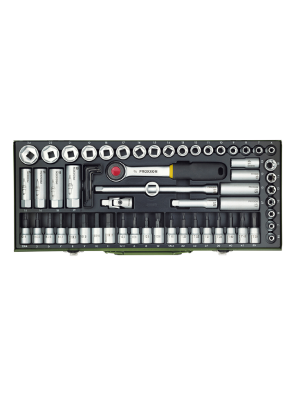 Proxxon | Socket and Ratchet Set, 3/8" | 65 pc(s) 1