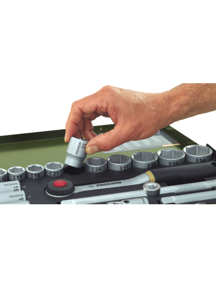 Proxxon | Socket and Ratchet Set, 3/8" | 65 pc(s) 3