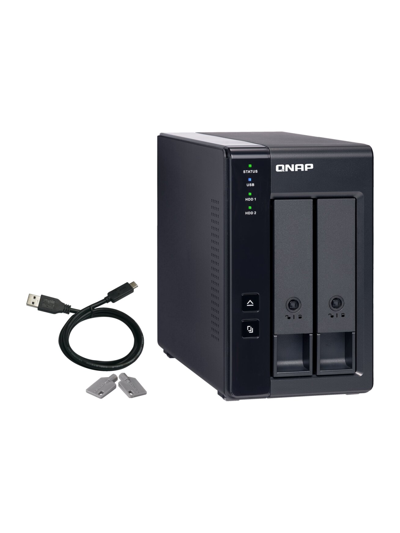QNAP 2 Bay USB Type-C Direct Attached Storage with Hardware RAID | TR-002 | Micro | 6 GB | Black 4 QNAP 2 Bay USB Type-C Direct Attached Storage with Hardware RAID | TR-002 | Micro | 6 GB | Black 4