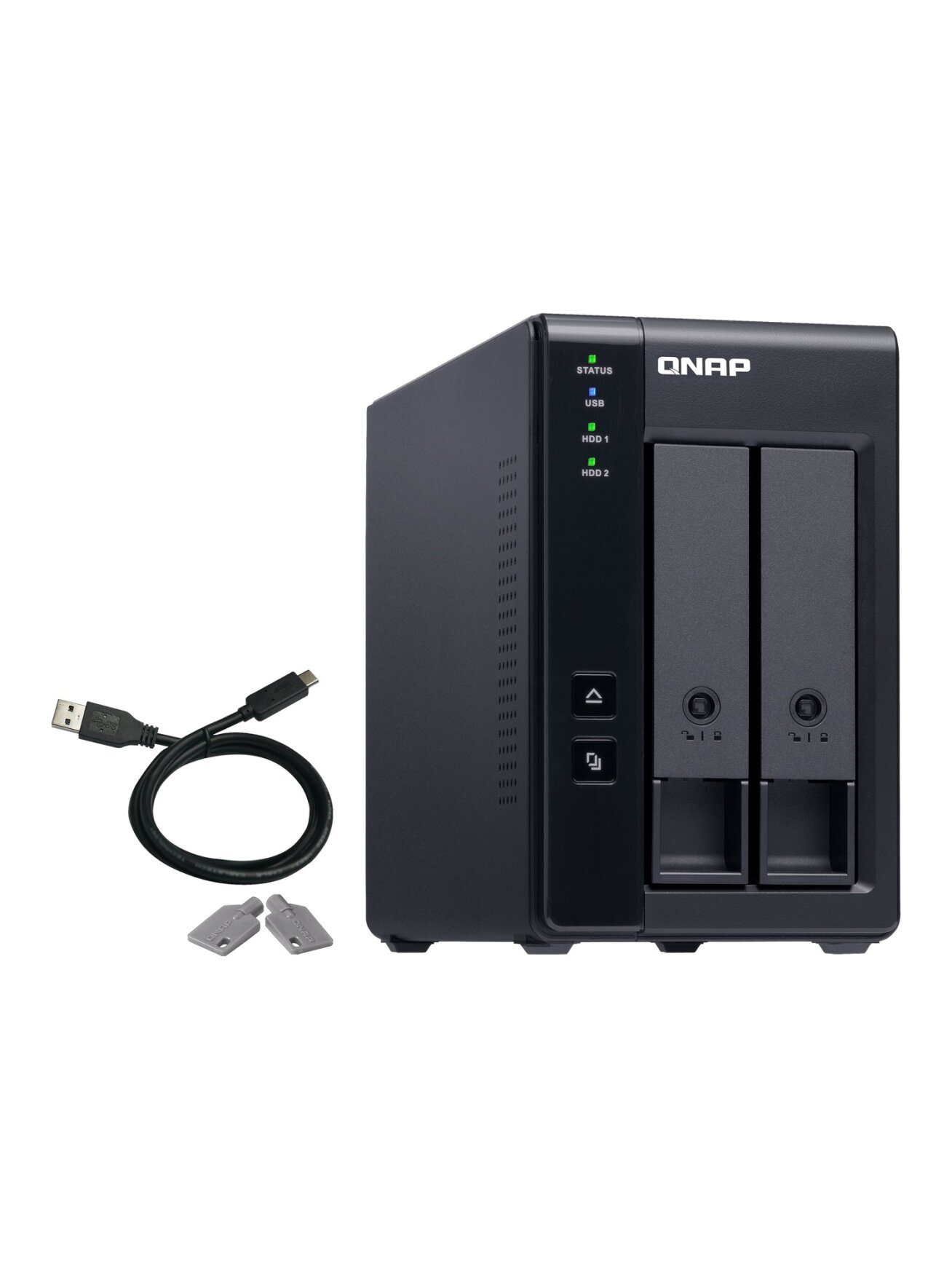 QNAP 2 Bay USB Type-C Direct Attached Storage with Hardware RAID | TR-002 | Micro | 6 GB | Black 5 QNAP 2 Bay USB Type-C Direct Attached Storage with Hardware RAID | TR-002 | Micro | 6 GB | Black 5
