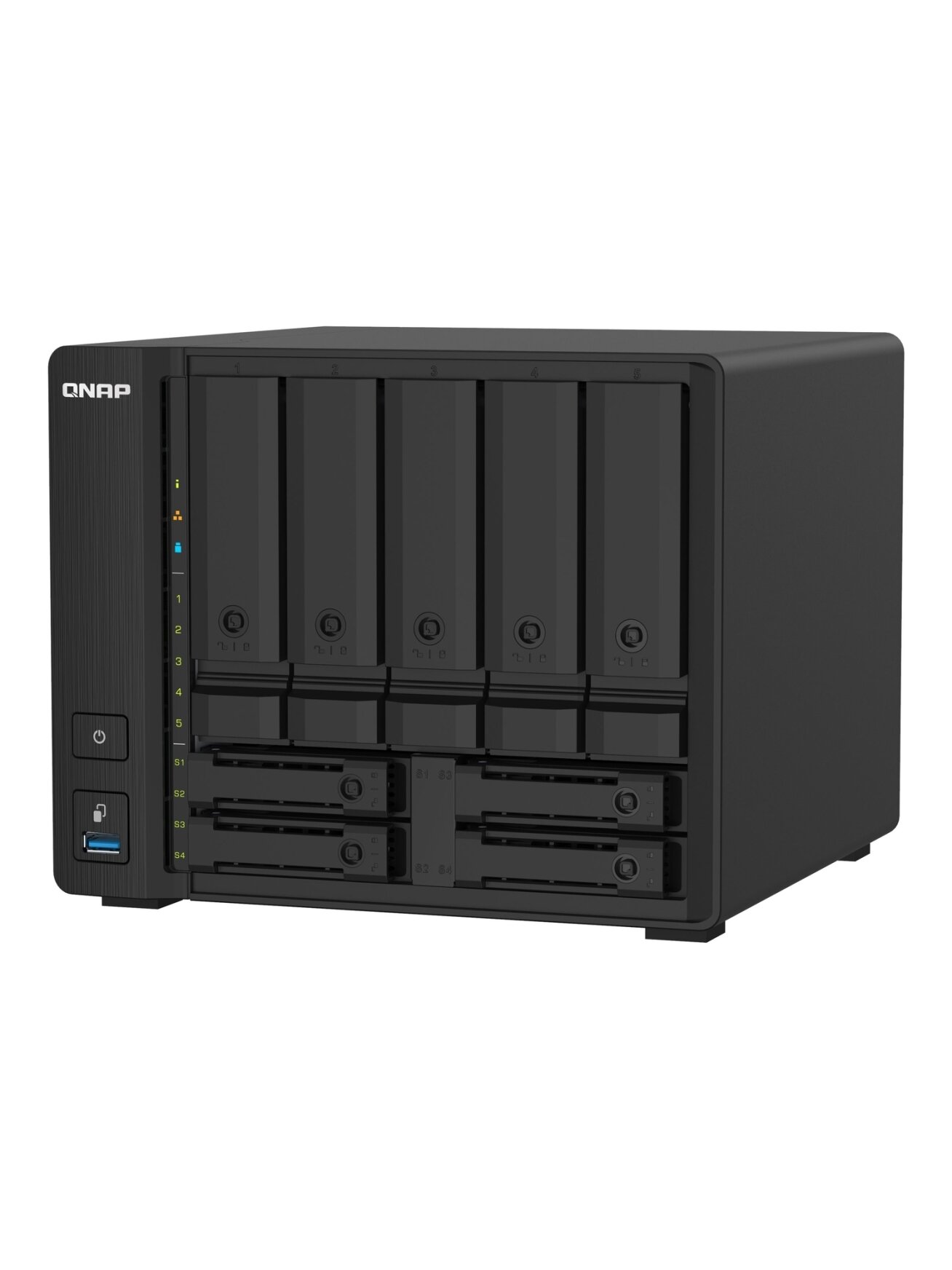 QNAP | 9-Bay QTS NAS | TS-932PX-4G | Up to 9 HDD/SSD Hot-Swap | AnnapurnaLabs Alpine | AL324 ARM Cortex-A57 Quad-Core | Processor frequency 1.7 GHz | 4 GB | DDR4 1