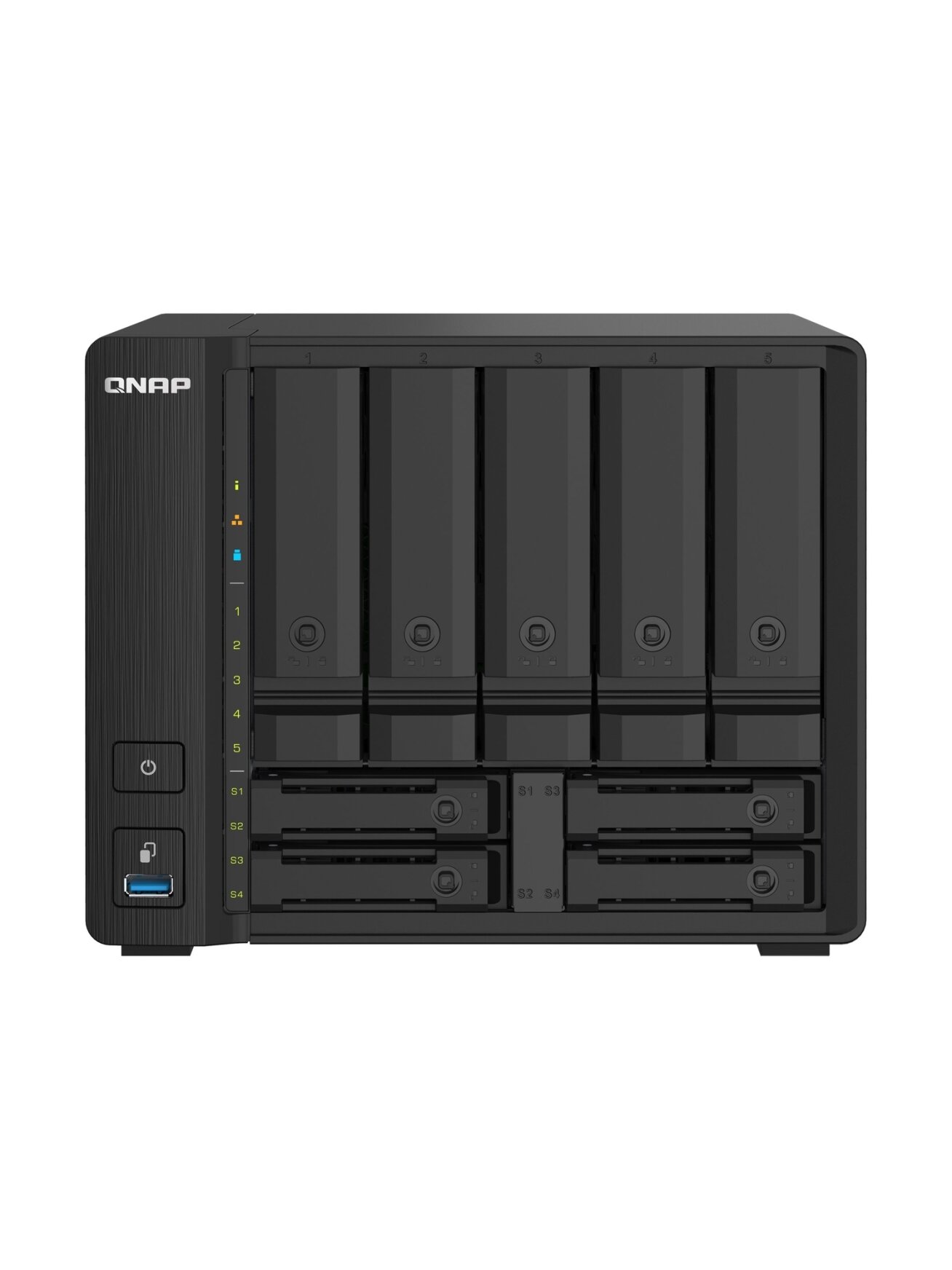 QNAP | 9-Bay QTS NAS | TS-932PX-4G | Up to 9 HDD/SSD Hot-Swap | AnnapurnaLabs Alpine | AL324 ARM Cortex-A57 Quad-Core | Processor frequency 1.7 GHz | 4 GB | DDR4 2 QNAP | 9-Bay QTS NAS | TS-932PX-4G | Up to 9 HDD/SSD Hot-Swap | AnnapurnaLabs Alpine | AL324 ARM Cortex-A57 Quad-Core | Processor frequency 1.7 GHz | 4 GB | DDR4 2