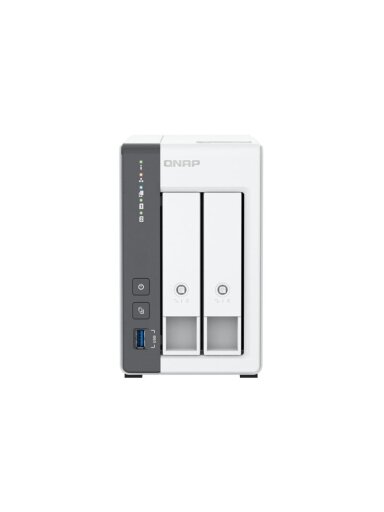 QNAP 2-bay 2.5 GbE NAS with Integrated NPU | TS-216G | ARM 4-core | Cortex-A55 | Processor frequency 2.0 GHz | 4 GB