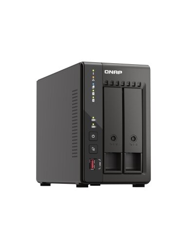 QNAP | 2-Bay desktop NAS | TS-253E-8G | Intel Celeron | J6412 4-core | Processor frequency 2.6 GHz | 8 GB