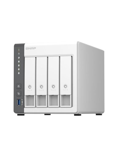 QNAP | 4 Bay ARM | TS-433-4G | Cortex-A55 | ARM 4-core | Processor frequency 2.0 GHz | 4 GB | On board (non-expandable)
