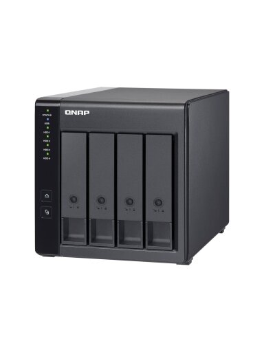 QNAP | 4-Bay | TR-004 | Up to 4 HDD/SSD Hot-Swap | Micro processor with hardware RAID