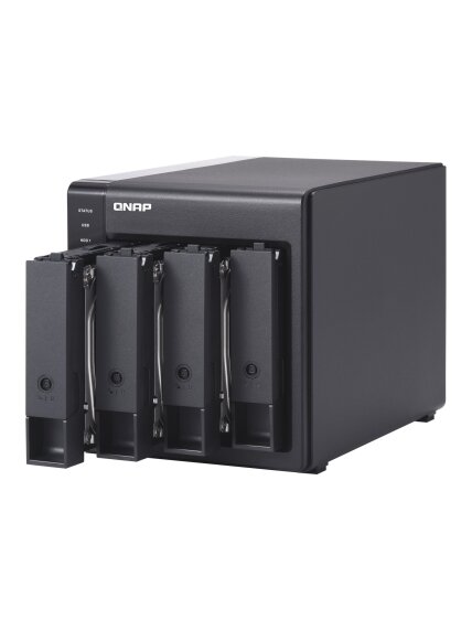 QNAP | 4-Bay | TR-004 | Up to 4 HDD/SSD Hot-Swap | Micro processor with hardware RAID 2 QNAP | 4-Bay | TR-004 | Up to 4 HDD/SSD Hot-Swap | Micro processor with hardware RAID 2