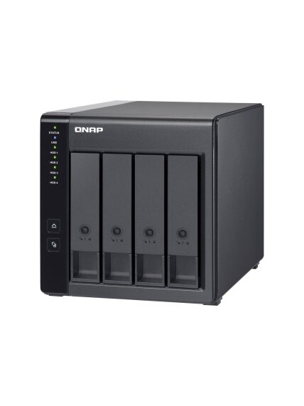 QNAP | 4-Bay | TR-004 | Up to 4 HDD/SSD Hot-Swap | Micro processor with hardware RAID