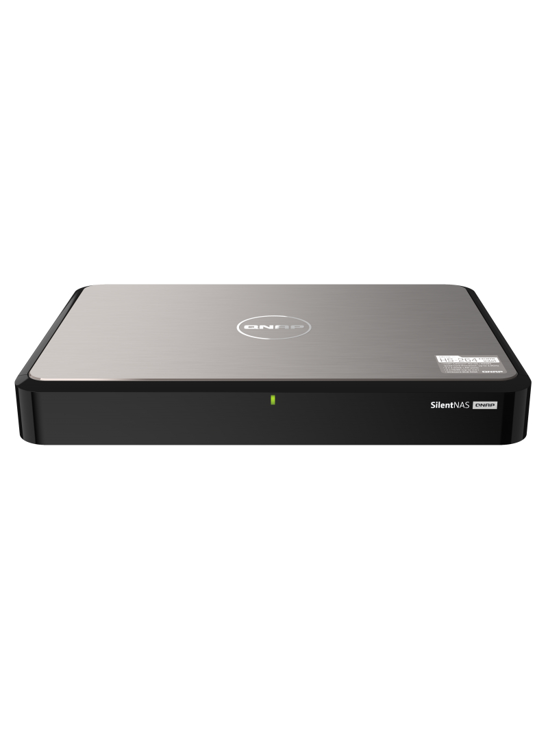 QNAP | 2-Bay SATA fanless home NAS | HS-264 | Up to 2 SATA 6Gb/s, 3Gb/s | Intel Celeron | N5105 4-core/4-thread | Processor frequency 2.9 GHz | 8 GB | N/A 1 QNAP | 2-Bay SATA fanless home NAS | HS-264 | Up to 2 SATA 6Gb/s, 3Gb/s | Intel Celeron | N5105 4-core/4-thread | Processor frequency 2.9 GHz | 8 GB | N/A 1
