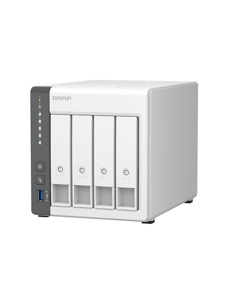 QNAP | 4 Bay ARM | TS-433-4G | Cortex-A55 | ARM 4-core | Processor frequency 2.0 GHz | 4 GB | On board (non-expandable) 1 QNAP | 4 Bay ARM | TS-433-4G | Cortex-A55 | ARM 4-core | Processor frequency 2.0 GHz | 4 GB | On board (non-expandable) 1