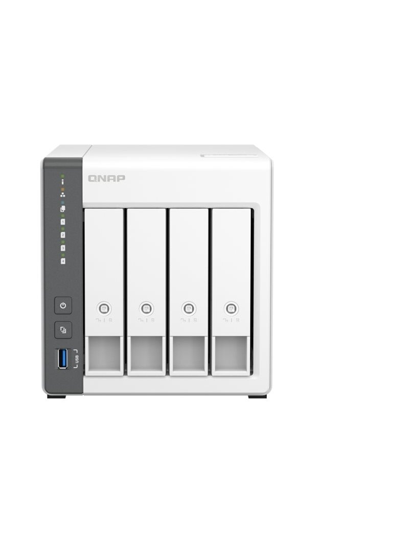 QNAP | 4 Bay ARM | TS-433-4G | Cortex-A55 | ARM 4-core | Processor frequency 2.0 GHz | 4 GB | On board (non-expandable) 2 QNAP | 4 Bay ARM | TS-433-4G | Cortex-A55 | ARM 4-core | Processor frequency 2.0 GHz | 4 GB | On board (non-expandable) 2