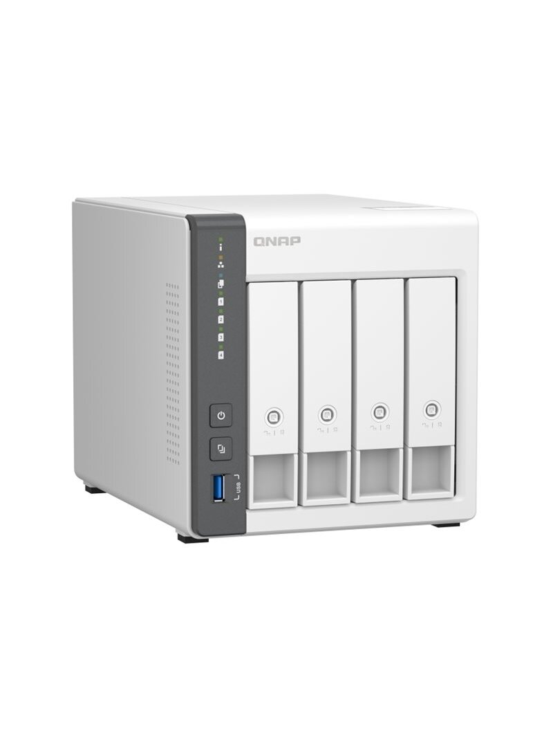 QNAP | 4 Bay ARM | TS-433-4G | Cortex-A55 | ARM 4-core | Processor frequency 2.0 GHz | 4 GB | On board (non-expandable) 3 QNAP | 4 Bay ARM | TS-433-4G | Cortex-A55 | ARM 4-core | Processor frequency 2.0 GHz | 4 GB | On board (non-expandable) 3