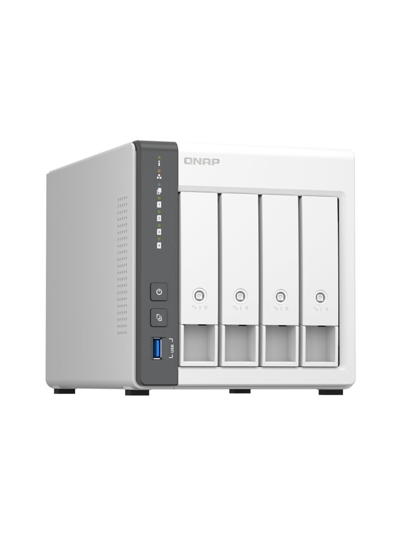 QNAP | 4 Bay ARM | TS-433-4G | Cortex-A55 | ARM 4-core | Processor frequency 2.0 GHz | 4 GB | On board (non-expandable) 4 QNAP | 4 Bay ARM | TS-433-4G | Cortex-A55 | ARM 4-core | Processor frequency 2.0 GHz | 4 GB | On board (non-expandable) 4