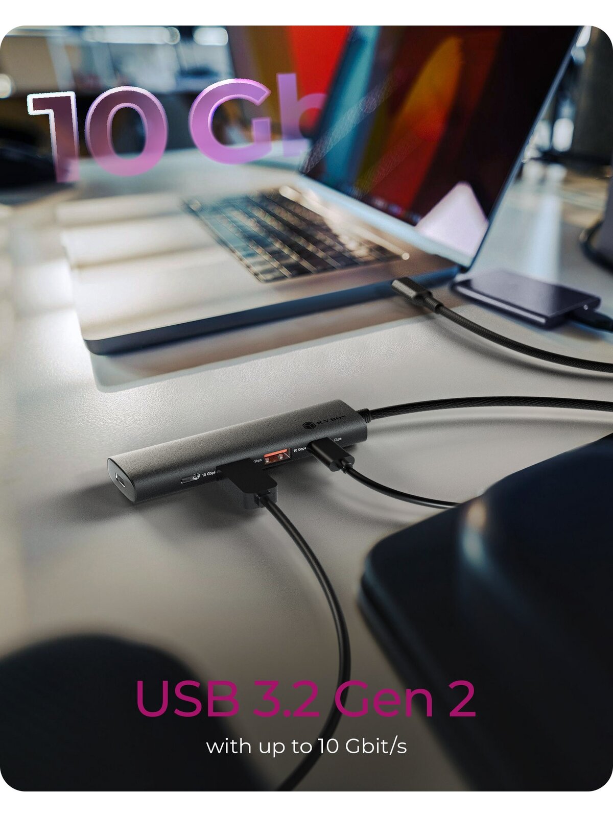 Raidsonic | 4-Port USB 3.2 Gen 2 Hub with Power Delivery | IB-HUB1437-CPD 4 Raidsonic | 4-Port USB 3.2 Gen 2 Hub with Power Delivery | IB-HUB1437-CPD 4